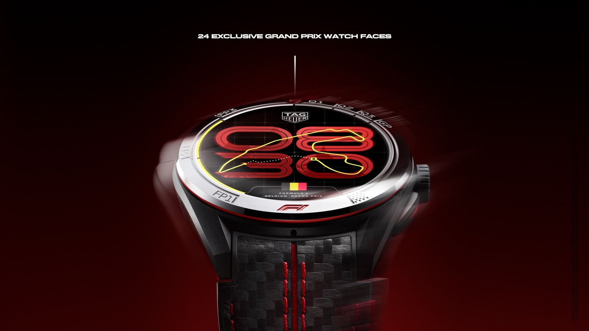 Tag Heuer lança smartwatch de titânio com tema da F1