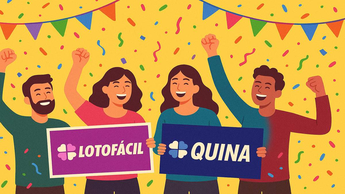 Lotofácil tem 5 vencedores, Quina 6959 sai para um, Mega-Sena hoje