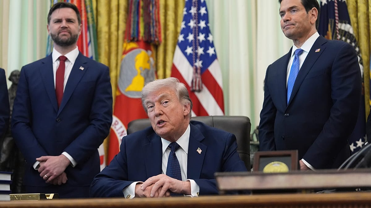 Vance e Rubio: duelo na sucessão Trump 2028