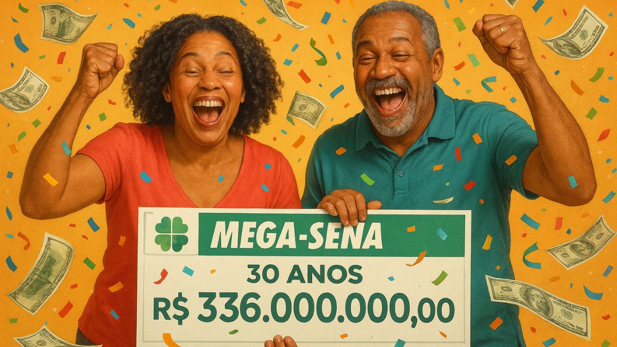 Mega-Sena 30 anos: dois sortudos levam R$ 336 milhões