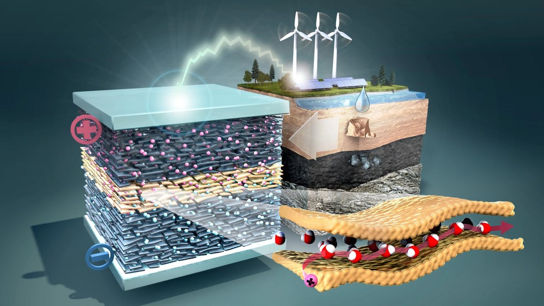 Capacitor azul usa água para armazenar eletricidade