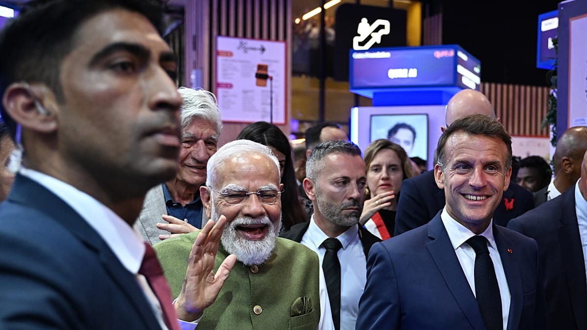 Macron e Modi visitam pavilhão da Índia na VivaTech 2026