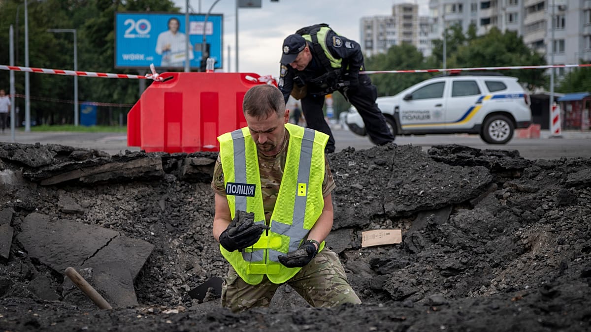 Ataque russo a Kiev com mísseis e drones deixa 10 feridos
