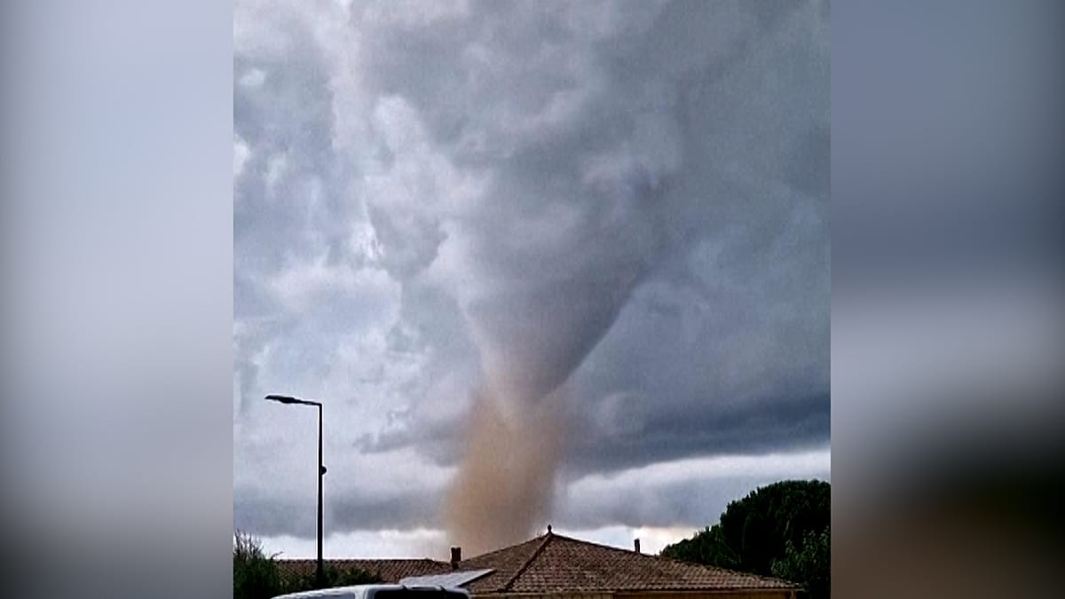 Vídeo flagra formação de tornado sobre aldeia na França