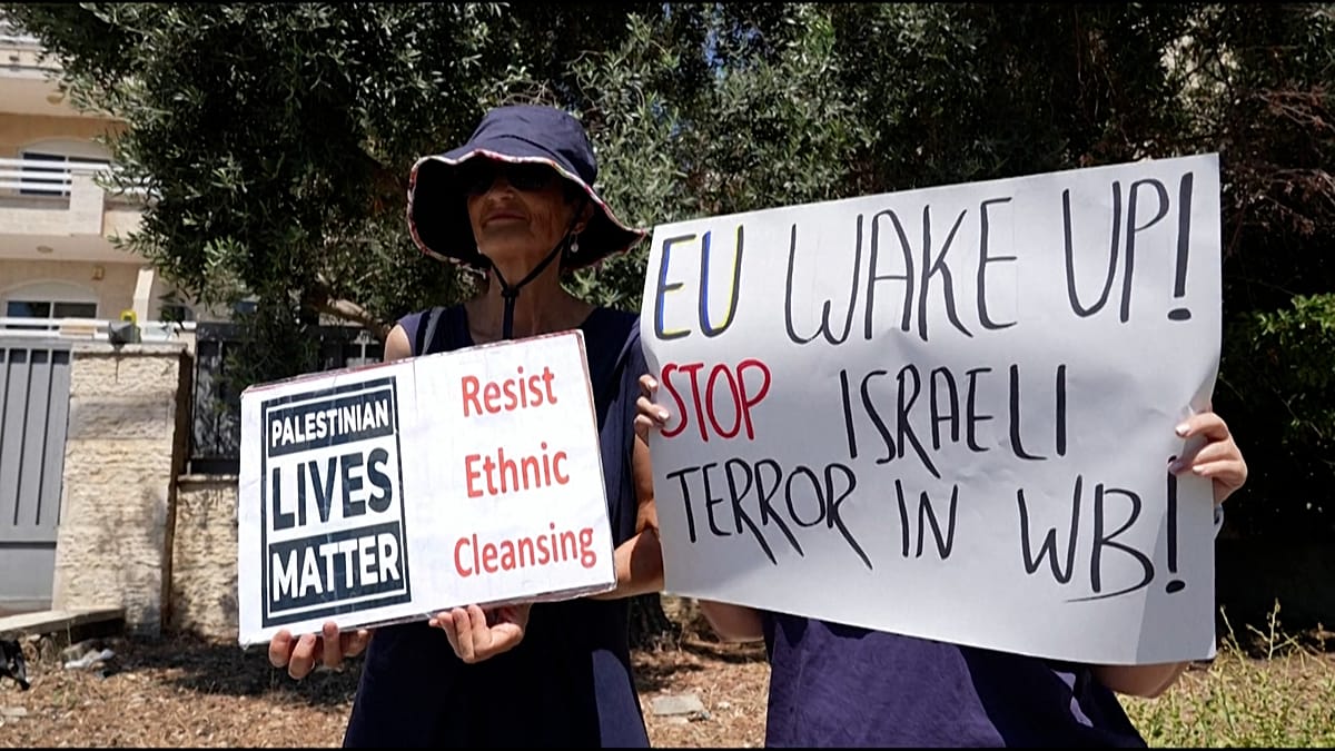 Ativistas exigem ação da UE sobre Gaza em Jerusalém