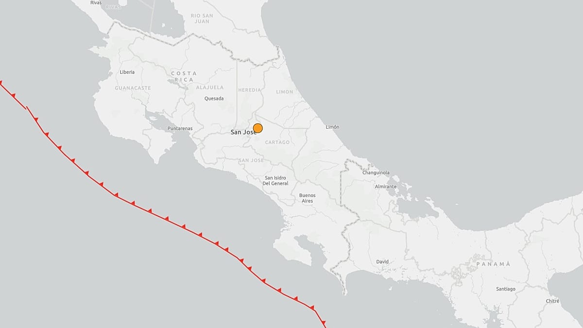 Dois abalos sísmicos atingem San José, na Costa Rica