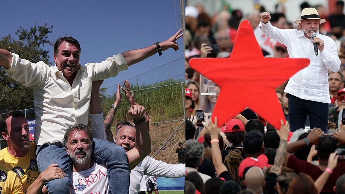Lula e Flávio Bolsonaro dão início à campanha no Rio