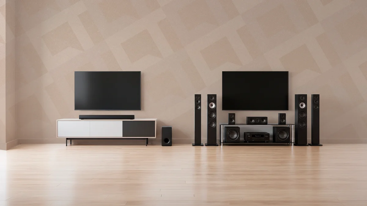 Soundbar ou home theater: qual oferece melhor som para sua sala?