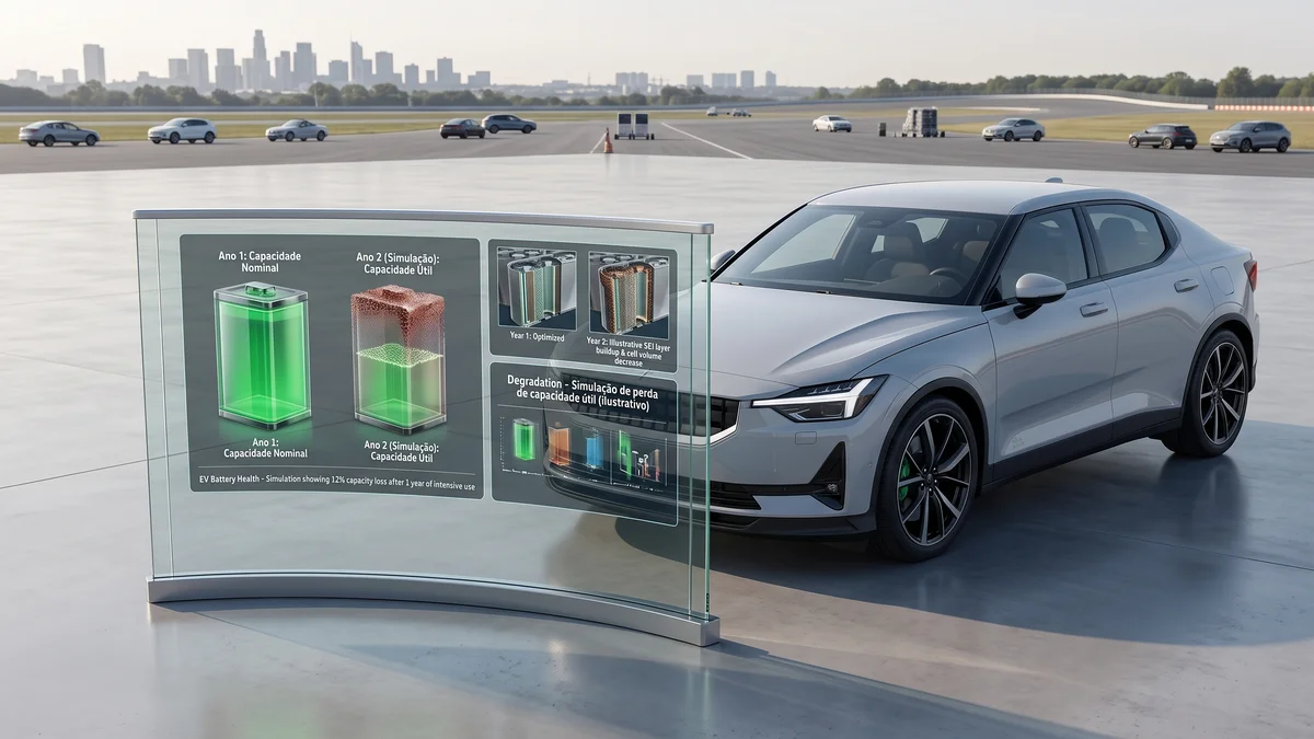 Perda de bateria em carro elétrico: o que esperar em 1 ano