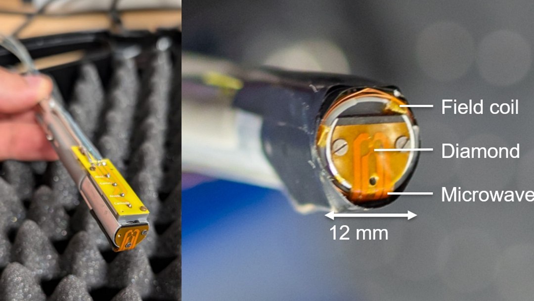 Sensor de diamante mede campos magnéticos do coração