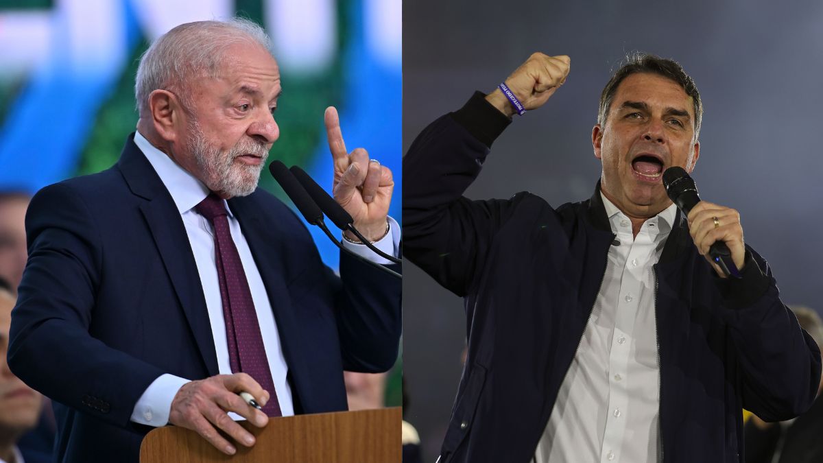 Flávio Bolsonaro segue à frente de Lula em pesquisa