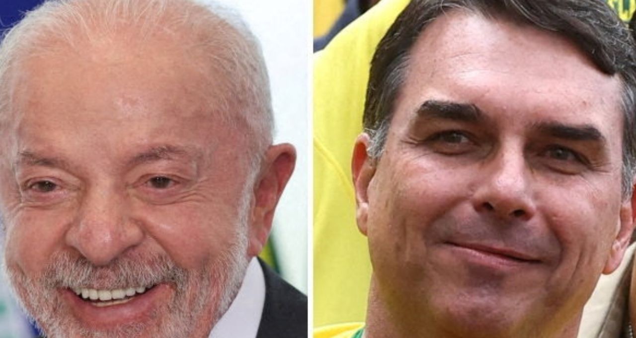 Lula e Flávio Bolsonaro em pesquisa: 46,7% a 43,8%